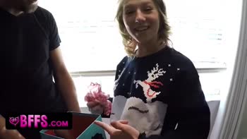 Sydney Cole & Moriah Tyler's Christmas Cum-Fest: BFFs in Costume