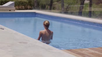 Krystal Boyd's Sun-Kissed Solo: Blonde Bombshell Anjelica Massages Her Ass