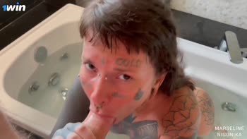 Marseline Black's Jungle POV Blowjob - Best Cumshot Ever