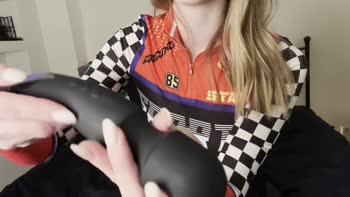 Blonde Cosplay Cutie Trixxxie Fox Gets Satisfied in Solo Delight