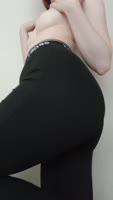 Juicy Vicki's Teasing Gym Leggings Show