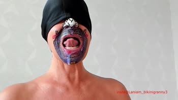 Ladyloveyoung60's Mature Cougar Deepthroat Blowjob
