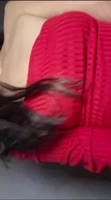 Babe Cloe - Cloe's Sizzling Solo: Vertical Video Topless in Red Lingerie
