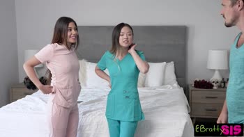 Lulu Chu, Xxlayna Marie & Robby Apples: Stepbro's Dirty Threesome Appointment