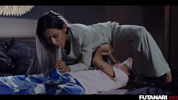 Futanari Frenzy: Amirah Adara & Veronica Leal's Cumming Showdown