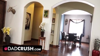 DadCrush - Generous Stepdad Helps His Nervous Stepdaughter Release The Tension Before Job Interview
