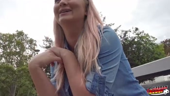 German Scout - Blonde Girl Cayla Lyons with Perfect Round Ass and Tits at Casting Fuck