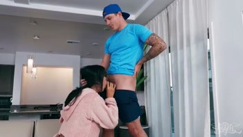 Antonella Morena - Antonella Seduces Stepbro Jayden in Steamy Trans Bareback Threeway