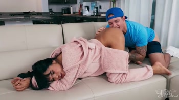 Antonella Morena - Antonella Seduces Stepbro Jayden in Steamy Trans Bareback Threeway