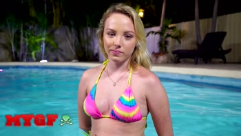 MY GF - Dixie Lynn Sucks Leo Valentino's Dick, Then They Fuck Hard Right Next To The l