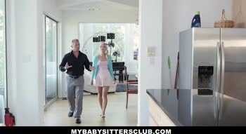 Blonde Babysitter Eliza Jane Offers More Than Just Care, Hardcore Sex Included