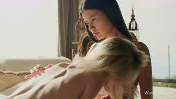 Evelin Elle and Molly Devon's Sizzling Lesbian Seduction