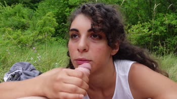 Lady Ana's Neapolitan Heat: Outdoor Creampie Adventure
