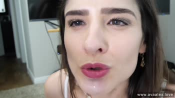 AvaAlex's Massive POV Facial Frenzy