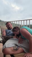 WhyteBoyCock's Monster Cock Devours Teen (18+)'s Throat on Sunny Steps