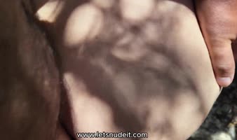 Turkish Blonde Cum Party at the Beach with LETS NUDE IT