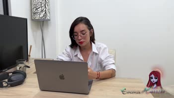 EmmaHarries' Office Indulgence: A Hot Latina's Naked Secret Revealed