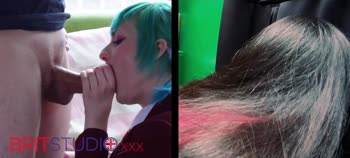 Kitty's Blowjob Battle Royale: A Sloppy Swallow Showdown