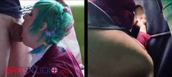 Kitty's Blowjob Battle Royale: A Sloppy Swallow Showdown