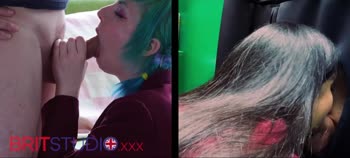 Kitty's Blowjob Battle Royale: A Sloppy Swallow Showdown