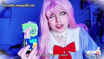 Nina-Boo's Sizzling 60FPS Anime Cosplay: Yuno Gasai Devours Gummy Bears