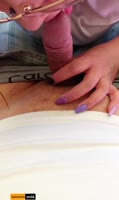 Mexican Teen (18+) Babysitter Gerita Plays with My Big Cock & Her Juicy Tits