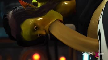 Cosmic Conquest: Anal Alien Seduction in Neon Intensity