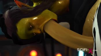 Cosmic Conquest: Anal Alien Seduction in Neon Intensity