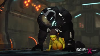 Cosmic Conquest: Anal Alien Seduction in Neon Intensity