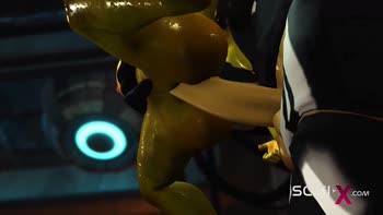 Cosmic Conquest: Anal Alien Seduction in Neon Intensity