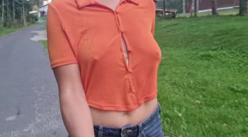 HottPussy118 Bares it All: Flashes Big Tits in Public