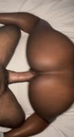 Curved9ins' Ebony Big Booty Backshots Get Creamed