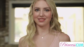 Britt Blair's Blazing Blonde Blowjob: Petite Stepsister's Stepbro Seducer