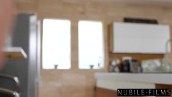 Barbie Brill Serves Up Starving Man's Hunger in Kitchen Seduction