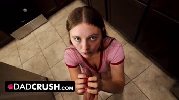 My Stepdad's Secret Reward: I Suck Him Dry & Let Him Fill My Tight Pussy