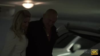 OLD4K. Gallant Daddy Worships Tight Pussy of Blonde Angelface