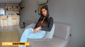 College Cutie Waits for her Massive Cock's Arrival