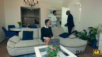 DADDY4K. WEDNESDAY couldn't handle herself from CHEATING on her BF and sucking BIG BLACK COCK