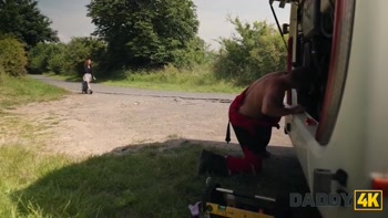 DADDY4K. Hot air and woods made her super horny