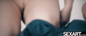 Lady Bug's Steamy Ride: Petite Brunette Takes Big Cock to Orgasm