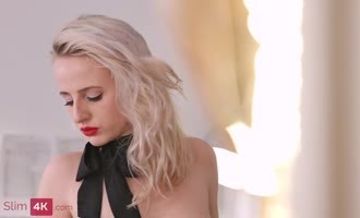 Sultry Blonde Seduces Working Guy in Steamy 4K Romp