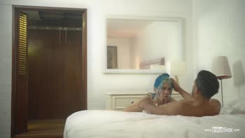 Min Galilea's Anal Addiction: Blue-Haired Latina Seduction