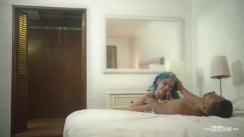 Min Galilea's Anal Addiction: Blue-Haired Latina Seduction