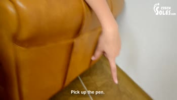 Heels' Siren Seduction: Czech Teen (18+)'s Pantyhose Feet POV