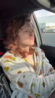 AriesLynnxo's Morning Ride: Smoking & Topless On-The-Go