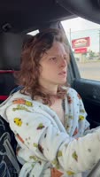 AriesLynnxo's Morning Ride: Smoking & Topless On-The-Go