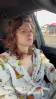 AriesLynnxo's Morning Ride: Smoking & Topless On-The-Go