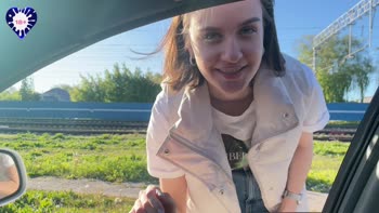HOLLEMOLLY's Russian Ride: Fake Taxi Blowjob & Deep Throat