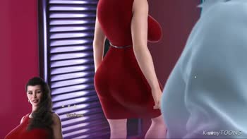 KimmyToons Teases Husband's Employee in Sizzling 60FPS Big Boob Cartoon