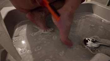 CindyLouDirty's Sensual Feet Seduction: Dildo Footjob Delights
